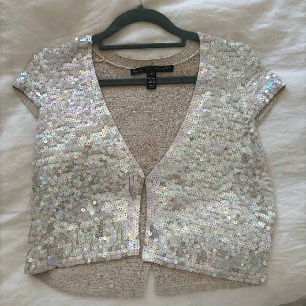 Robert Rodriguez sequined cardigan - Picture 1 of 4